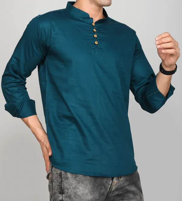 Men_Solid_Straight_Kurta_(Dark_Blue,_Dark_Green)