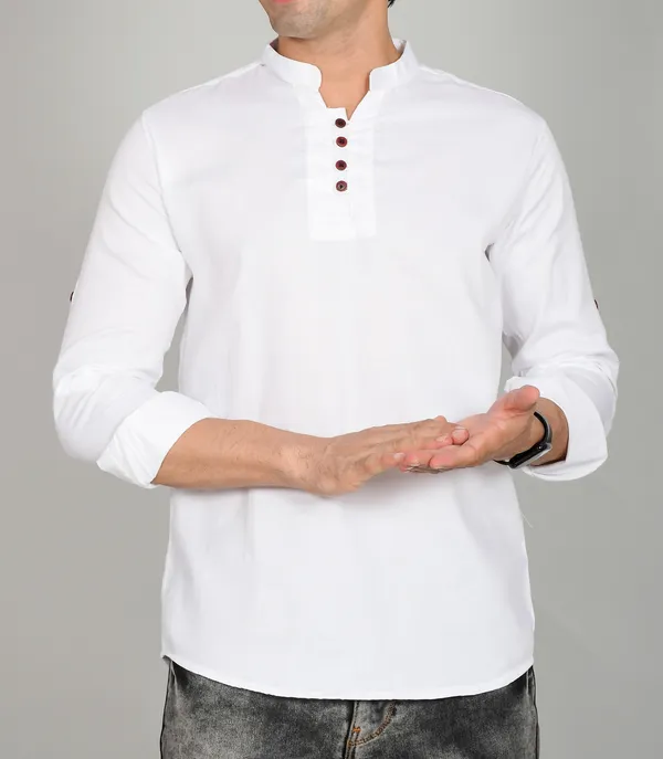 Men_Solid_Straight_Kurta_(White)