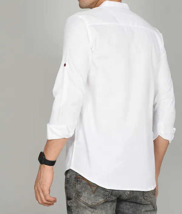 Men_Solid_Straight_Kurta_(White)