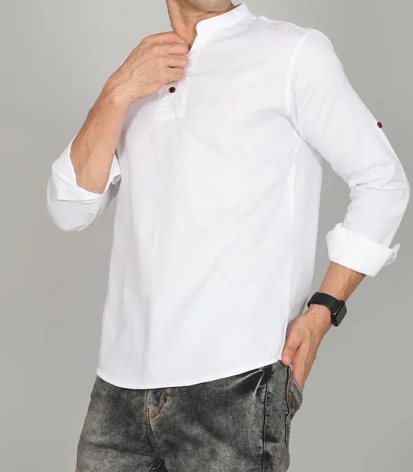 Men_Solid_Straight_Kurta_(White)