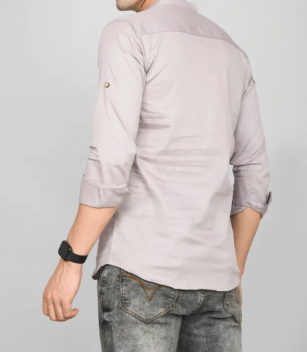 Men_Solid_Straight_Kurta_(Grey)