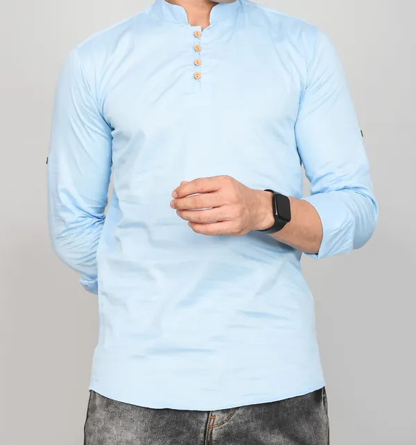 Men_Solid_Straight_Kurta_(Light_Blue)