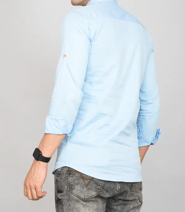 Men_Solid_Straight_Kurta_(Light_Blue)