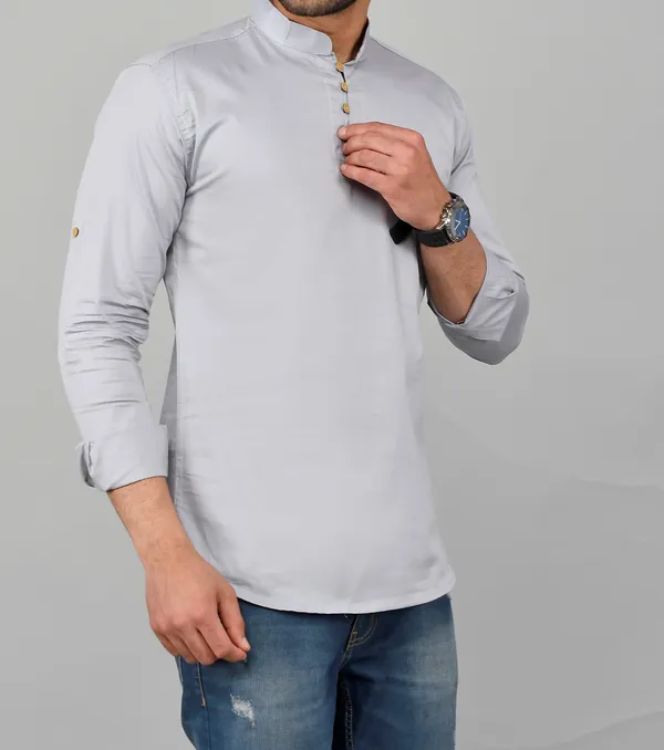Men_Solid_Straight_Kurta_(Grey)