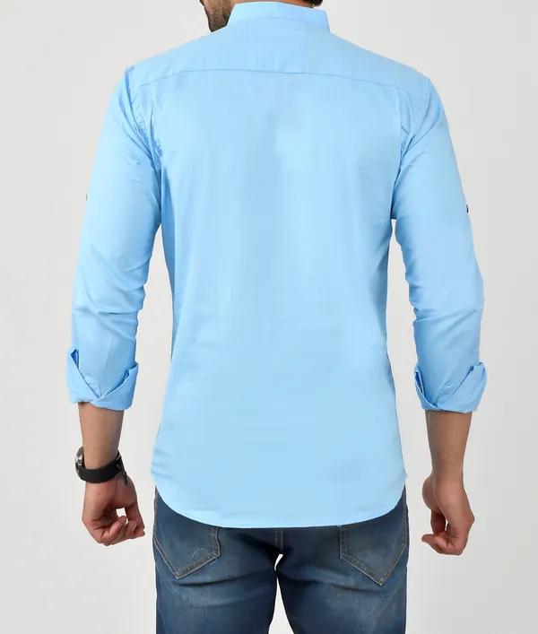 Men_Solid_Straight_Kurta_(Light_Blue)