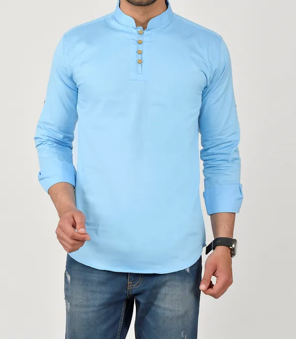 Men_Solid_Straight_Kurta_(Light_Blue)