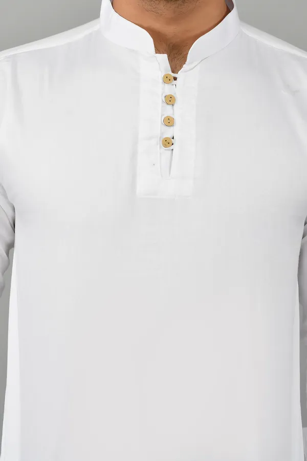 Men_Solid_Straight_Kurta_(White)