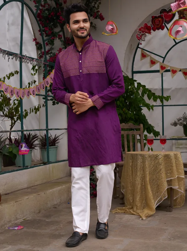 Matching_Dress_Silk_Saree_and_Kurta