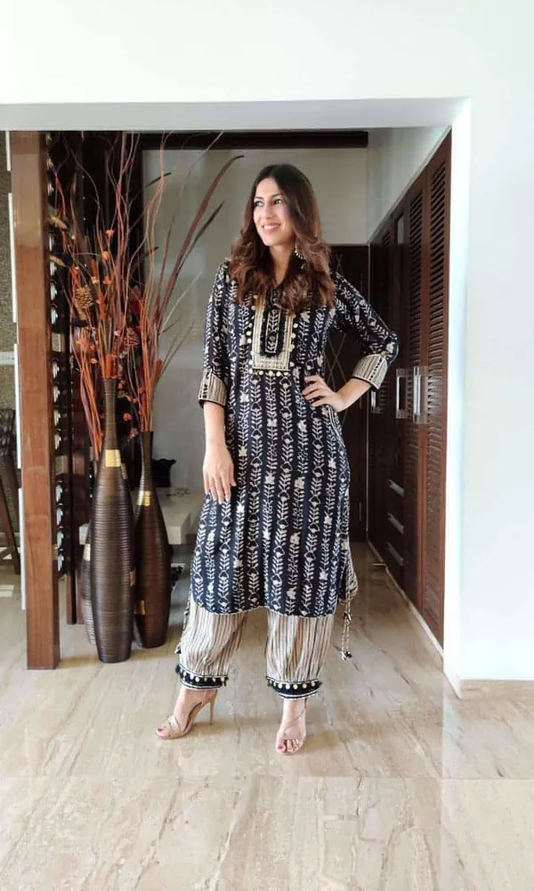 Designer_Afghani_Kurti_Pent_and_dupatta_set