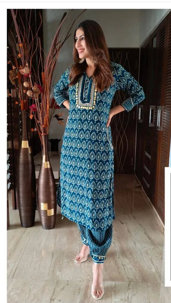 Designer_Afghani_Kurti_Pent_and_dupatta_set