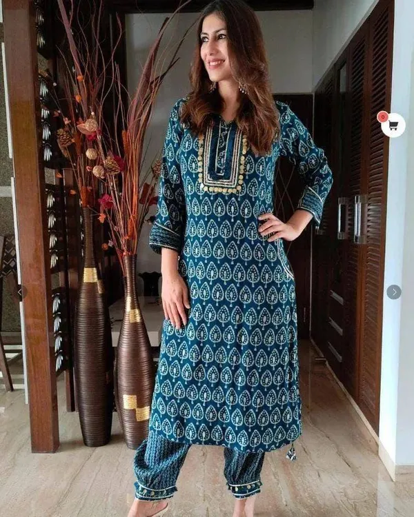 Designer_Afghani_Kurti_Pent_and_dupatta_set