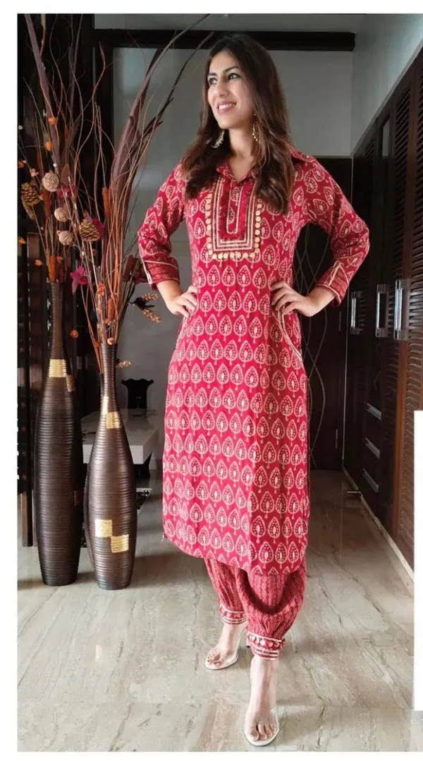 Designer_Afghani_Kurti_Pent_and_dupatta_set