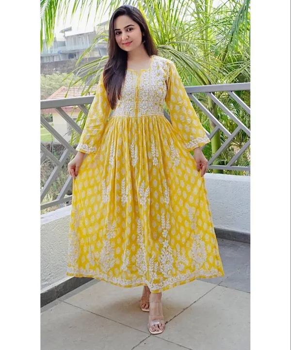 Beautiful_Women_Pink_Chikankari_Gown_for_Wedding_and_Party_wear