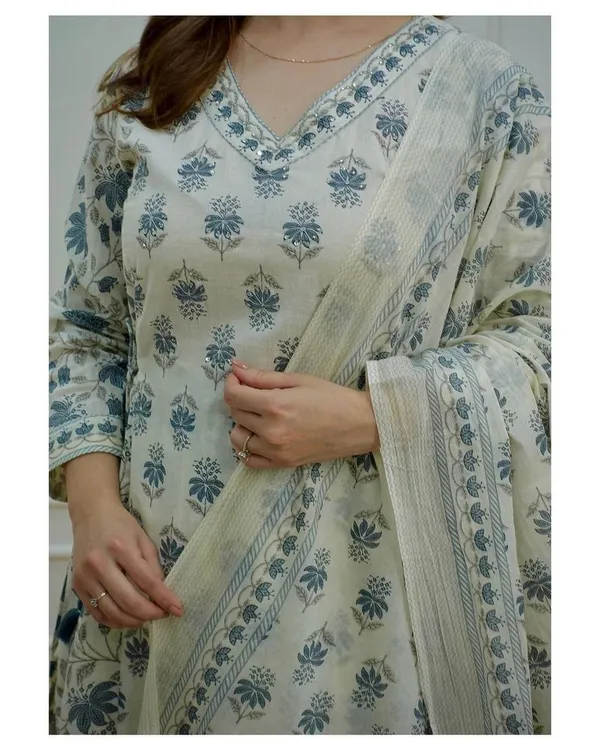 Complete_Stitched_Wedding_Traditional/Birthday/Party_Wear_Special_Cotton_Anarkali_Salwar_Kurti_Pant_And_Dupatta