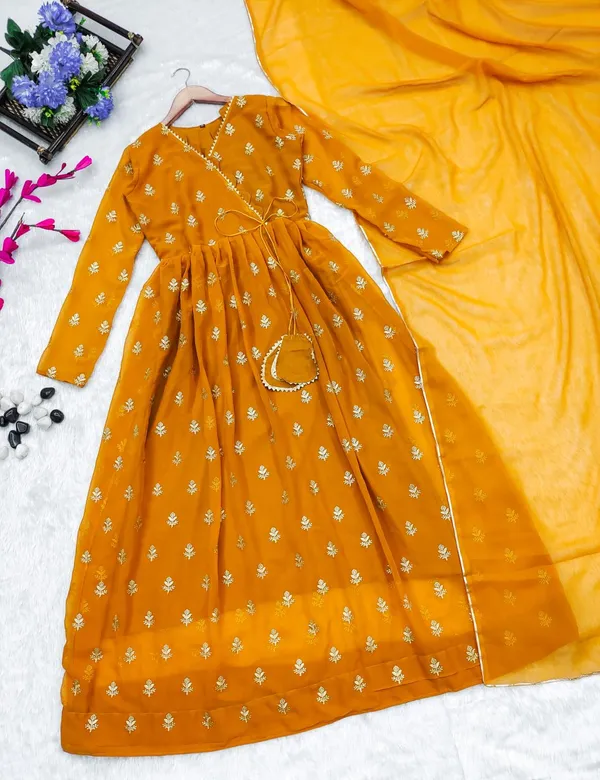 Mustard_Orange_Organza_Suit_Set