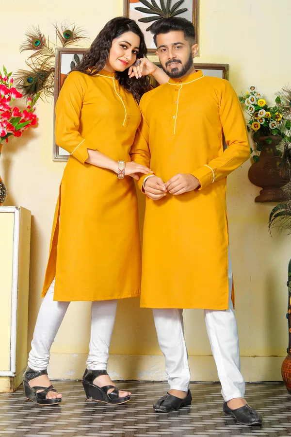 Couple_Combo_dress_cotton_Kurti_and_kurta