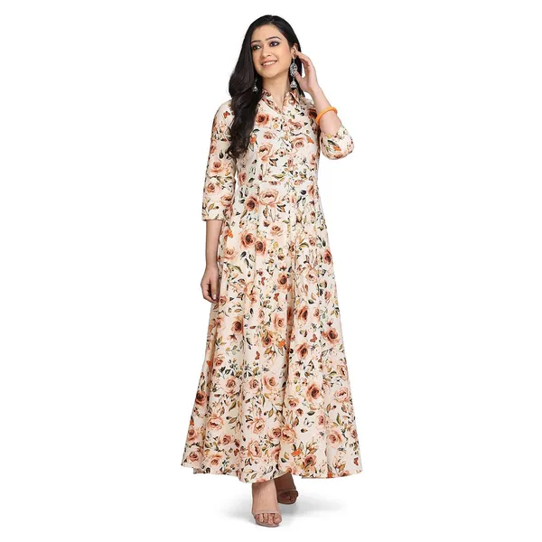 Off_White_Stylish_Flared_Dress_For_Women_Western_A-Line_Maxi_Long_Gown__Cotton_Dresses_For_Ladies_1_Piece_Dress