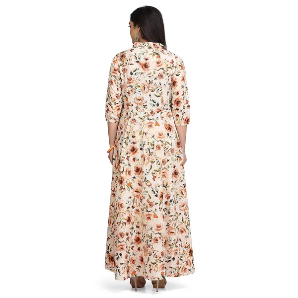 Off_White_Stylish_Flared_Dress_For_Women_Western_A-Line_Maxi_Long_Gown__Cotton_Dresses_For_Ladies_1_Piece_Dress