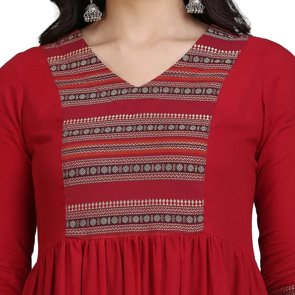 Maroon_Mangalgiri_Tiered_Dress_For_Women_Stylish_Tiered_Dress_For_Women_Western_A-Line_Maxi_Long_Gown__Mangalgiri_Cotton_Dresses_For_Ladies_1_Piece_Dress