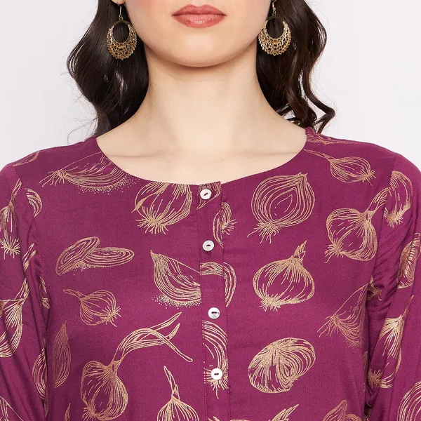 Lavender_Rangaval_Viscose_Cowl_Antique_Foil_Dress_For_Women