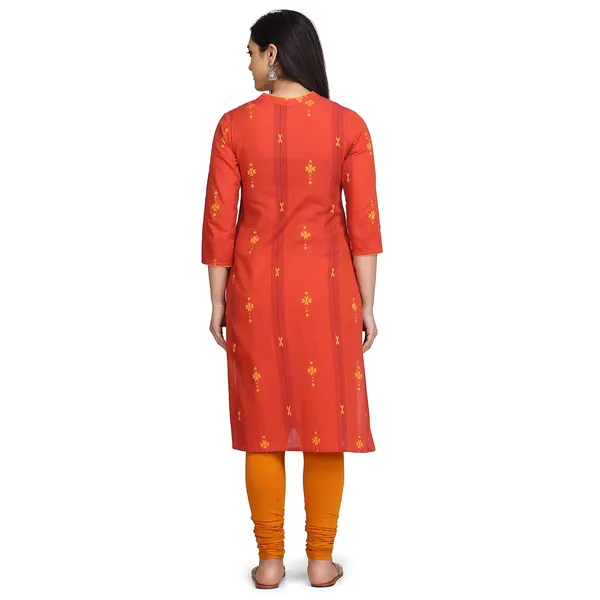 Coral_Mangalgiri_Kurta_For_Women_Readymade_South_Cotton_A-Line_Kurta__Mangalgiri_Cotton_Embroidered_Buti_For_Ladies_Printed_1_Pcs