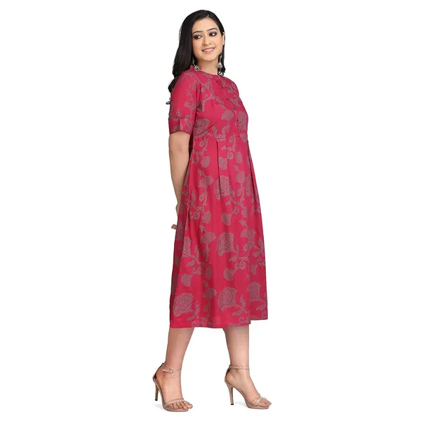 Maroon_Stylish_Dress_For_Women_Western_A-Line_Maxi_Long_Gown__Cotton_Dresses_For_Ladies_1_Piece_Dress