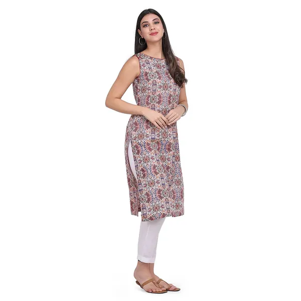 Off_White_Cotton_Sleeveless_Kurta_Readymade_Outfit_Cotton_Kurti_For_Women_Dress_For_Ladies_Printed_1_Pcs