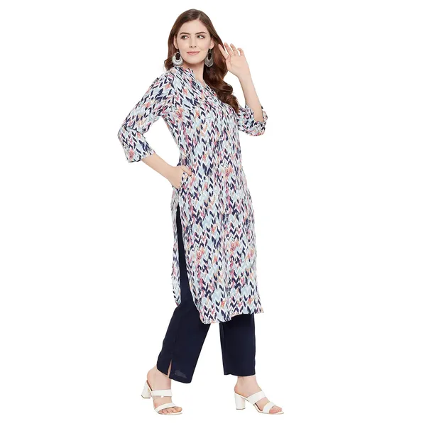 Blue_Kurti_Pant_Set_For_Women_Readymade_Straight_Salwar_Suit_Viscose_A-Line_Kurta__Printed_Kurta_With_Printed_Pants_2_Pcs_Set_Kurta