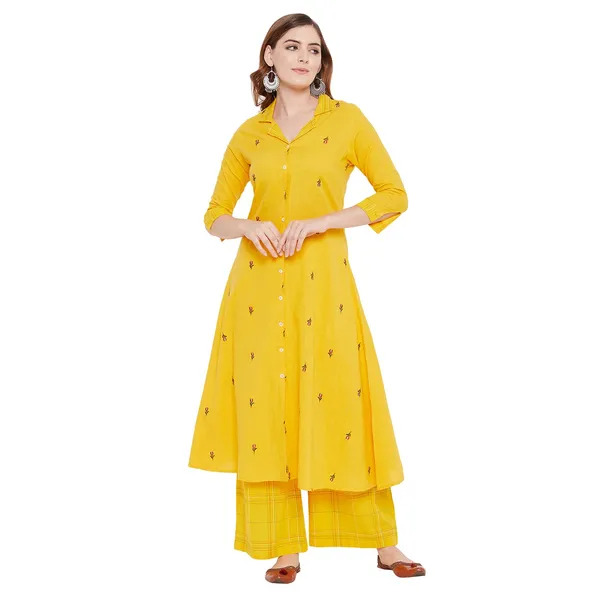 Yellow_Kurti_Palazzo_Set_For_Women_Readymade_Straight_Salwar_Suit_Mangalgiri_Cotton_Straight_Kurta__Printed_Kurta_With_Printed_Plazzo_2_Pcs_Set