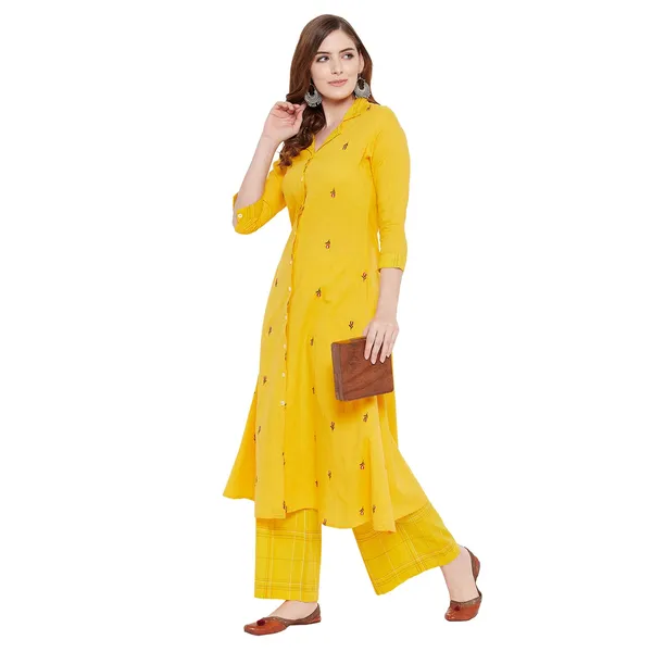Yellow_Kurti_Palazzo_Set_For_Women_Readymade_Straight_Salwar_Suit_Mangalgiri_Cotton_Straight_Kurta__Printed_Kurta_With_Printed_Plazzo_2_Pcs_Set