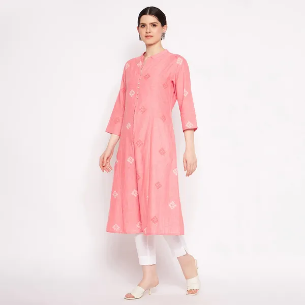 Pink_South_Cotton_Straight_Kurta_With_Pant_Readymade_Outfit_Cotton_Kurti_Set_For_Women_Kurta_Set_For_Ladies_Embroidery_2_Piece
