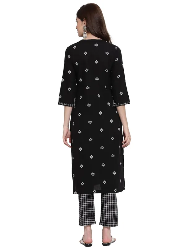 Black_Kurta_Pant_Set_For_Women_Readymade_Straight_Suit_Set_Mangalgiri_Cotton_A-Line_Kurta__Printed_2_Pcs_Set