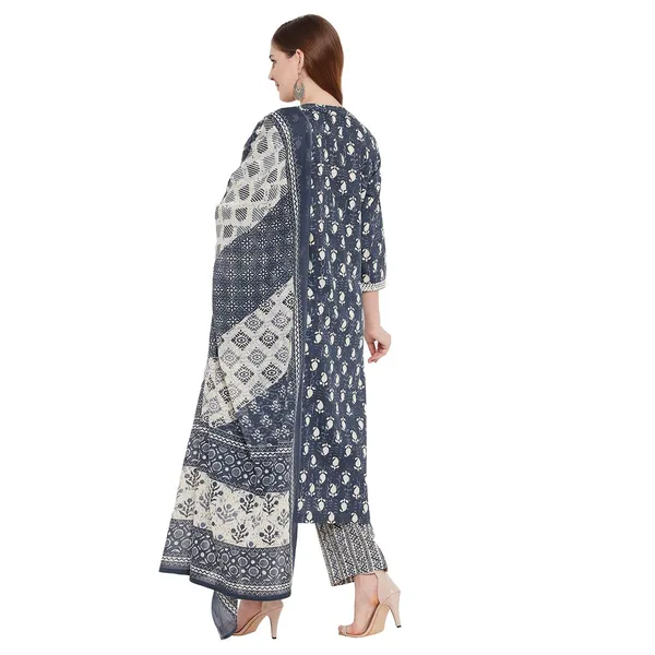 Indigo_Cotton_Straight_Suit_Set_With_Dupatta_Readymade_Kurti_Pant_Set_Cotton_Straight_Kurta__3_Piece_Set