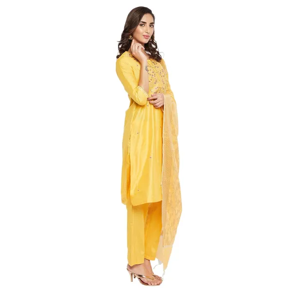 Yellow_Cotton_Silk_Straight_Suit_Set_With_Dupatta_Readymade_Kurti_Pant_Set_Embroidery_Kurta_For_Women_3_Pcs_Set__Size