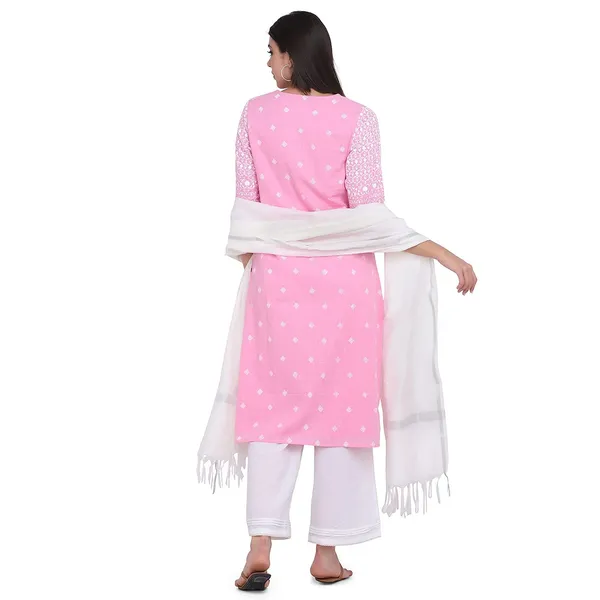 Pink_Cotton_Straight_Suit_Set_With_Dupatta_Readymade_Kurti_Palazoo_Set_Cotton_Kurta__3_Pcs_Set
