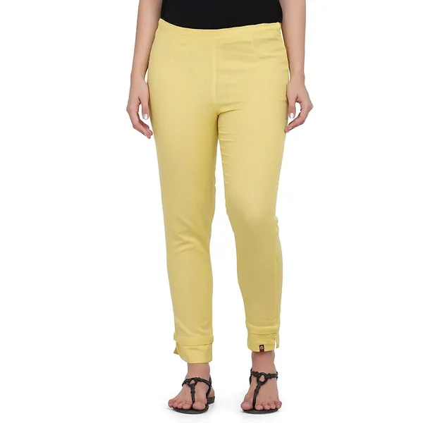 Ochre_Cotton_Flex_Pants_For_Women_Stylish_Latest_Ragular_Fit_Casual_Trouser_For_Girls_&_Woman_Pant_For_Office_Wear