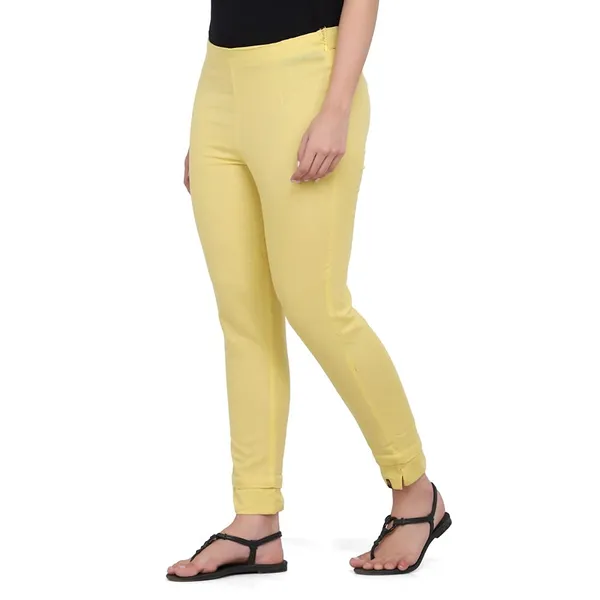 Ochre_Cotton_Flex_Pants_For_Women_Stylish_Latest_Ragular_Fit_Casual_Trouser_For_Girls_&_Woman_Pant_For_Office_Wear