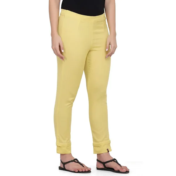 Ochre_Cotton_Flex_Pants_For_Women_Stylish_Latest_Ragular_Fit_Casual_Trouser_For_Girls_&_Woman_Pant_For_Office_Wear