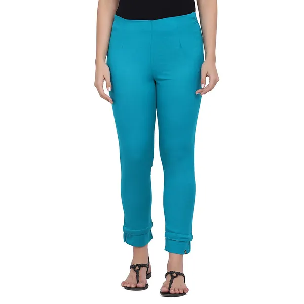 Rama_Green_Cotton_Flex_Pants_For_Women_Stylish_Latest_Ragular_Fit_Casual_Trouser_For_Girls_&_Woman_Pant_For_Office_Wear