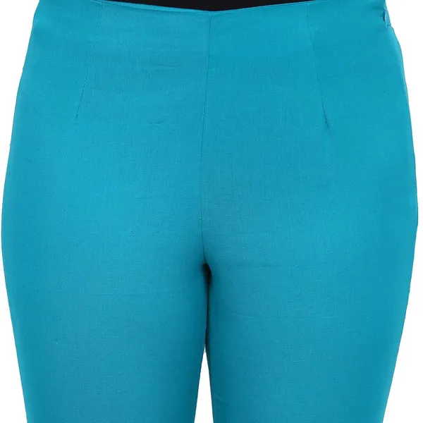 Rama_Green_Cotton_Flex_Pants_For_Women_Stylish_Latest_Ragular_Fit_Casual_Trouser_For_Girls_&_Woman_Pant_For_Office_Wear