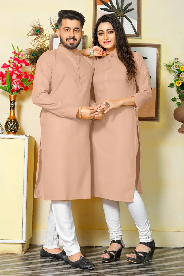 Couple_dress_cotton_Kurti_and_kurta