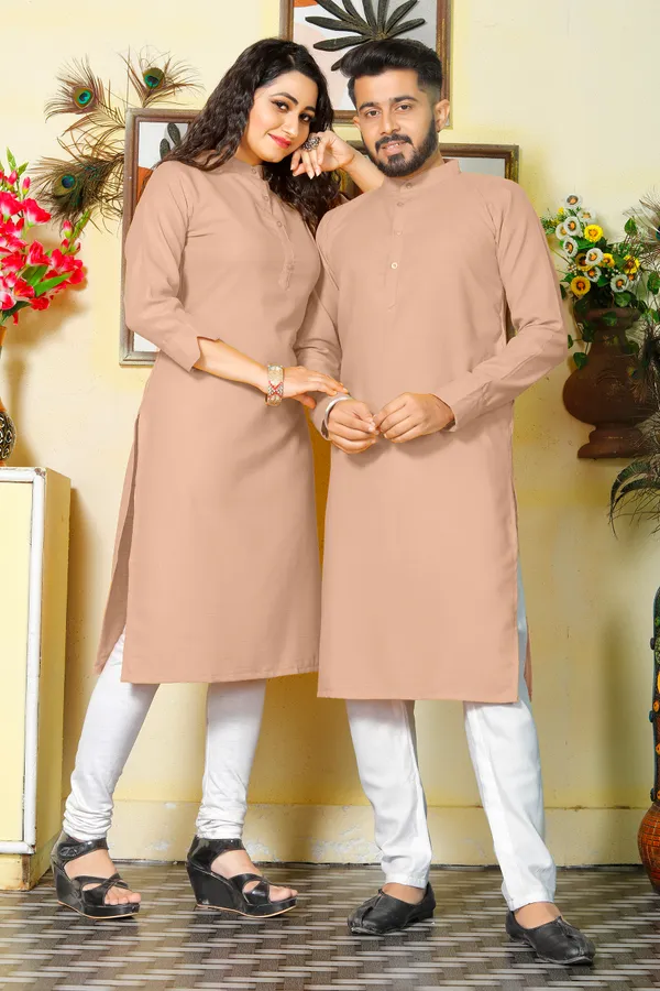 Couple_dress_cotton_Kurti_and_kurta