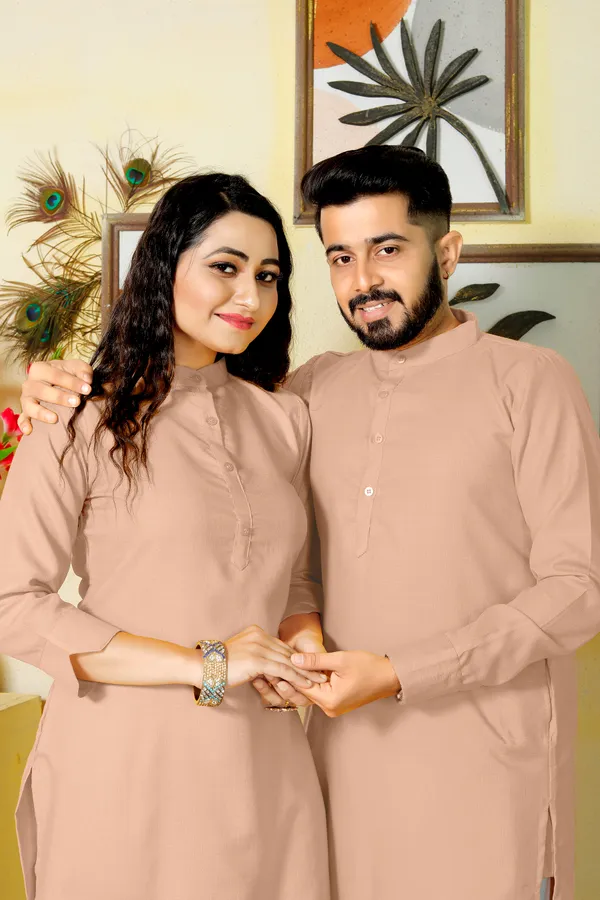 Couple_dress_cotton_Kurti_and_kurta