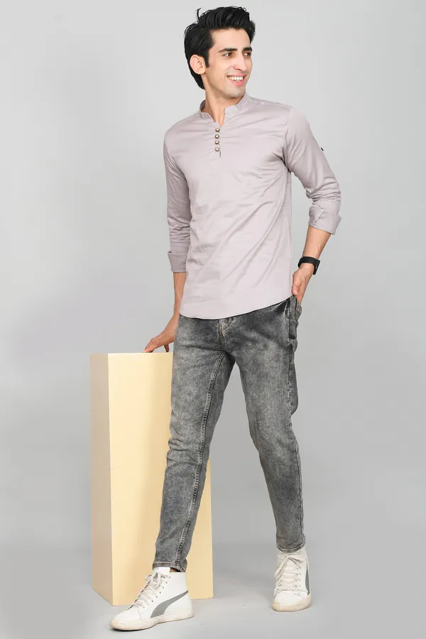 Men_Solid_Straight_Kurta_(Grey)