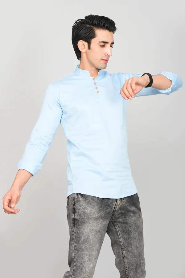 Men_Solid_Straight_Kurta_(Light_Blue)