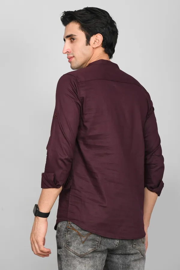 Men_Solid_Straight_Kurta_(Purple)