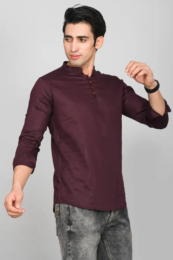 Men_Solid_Straight_Kurta_(Purple)