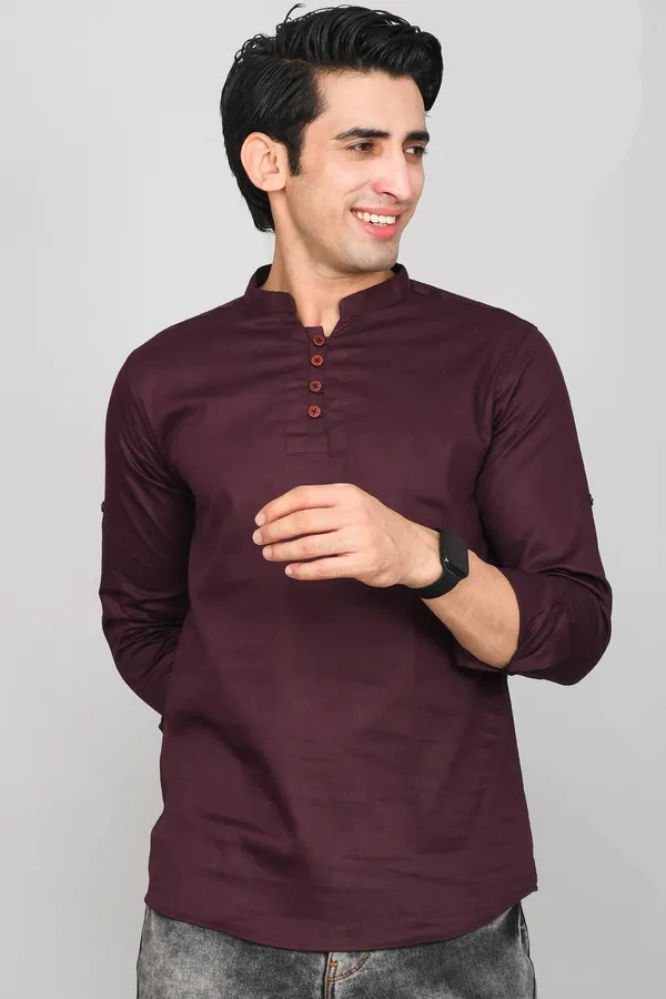 Men_Solid_Straight_Kurta_(Purple)