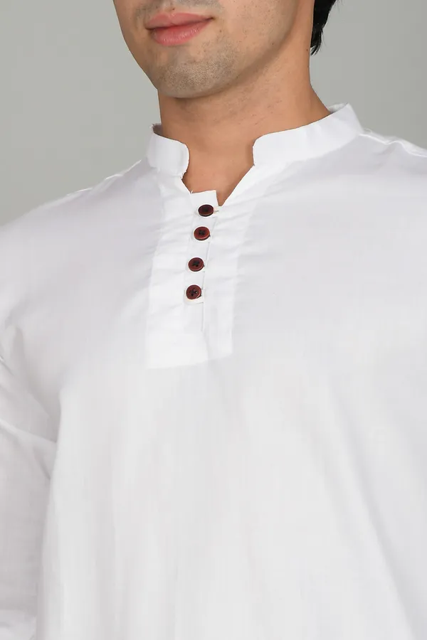 Men_Solid_Straight_Kurta_(White)