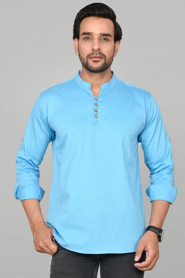 Men_Solid_Straight_Kurta_(Light_Blue)